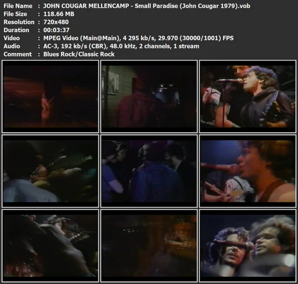 JOHN COUGAR MELLENCAMP - Small Paradise