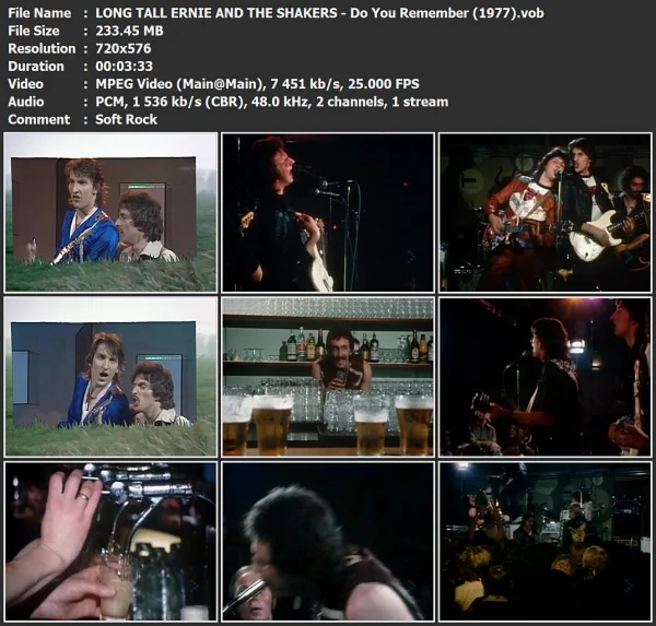 LONG TALL ERNIE AND THE SHAKERS - Do You Remember