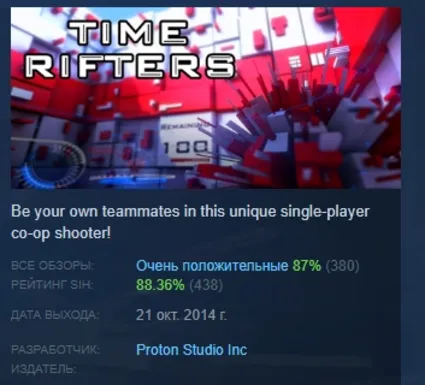 Time Rifters АВТОДОСТАВКА STEAM РОССИЯ