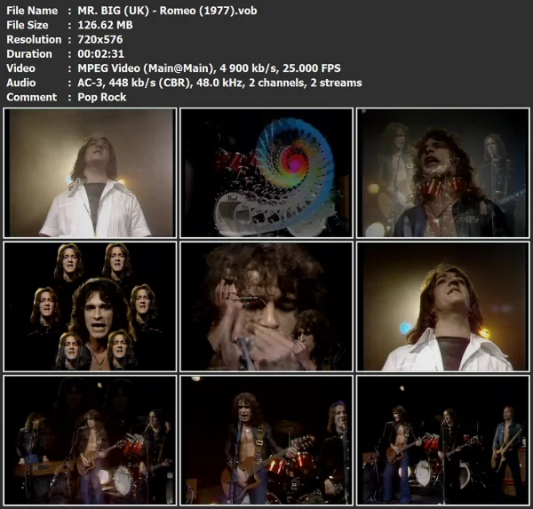 MR. BIG (UK) - Romeo