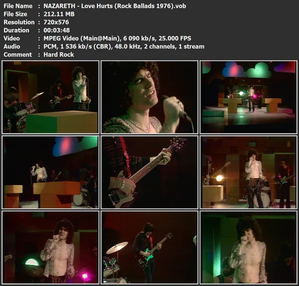 NAZARETH - Love Hurts