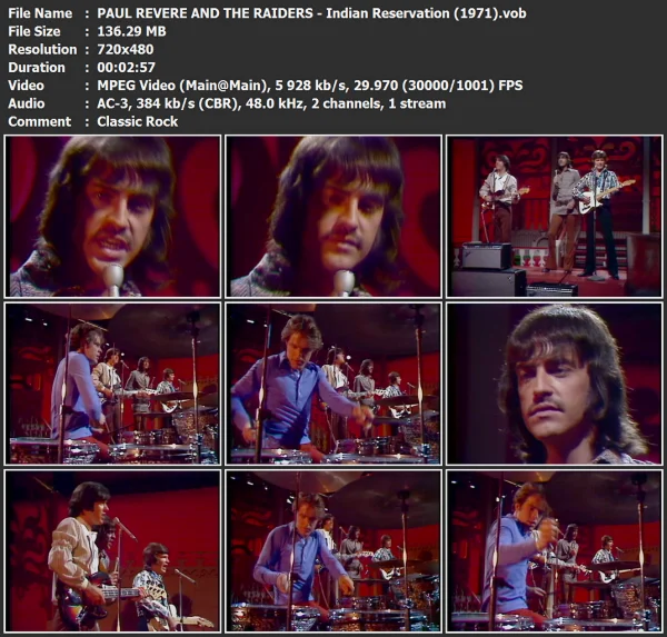 PAUL REVERE AND THE RAIDERS - Indian Reservation