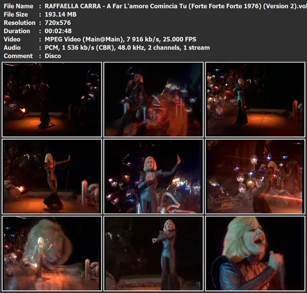 RAFFAELLA CARRA - A Far L'amore Comincia Tu (2)