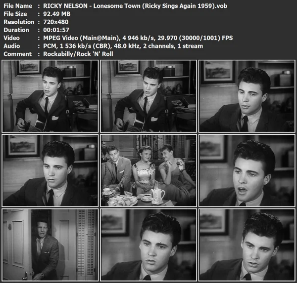 RICKY NELSON - Lonesome Town