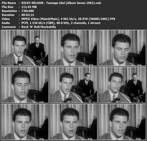 RICKY NELSON - Teenage Idol