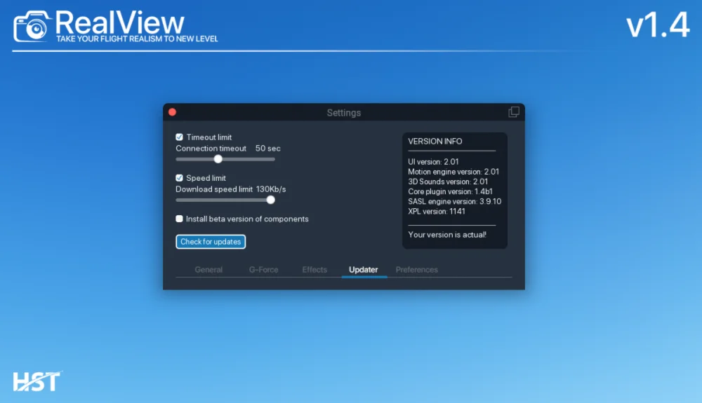 RealView Next by HST Simulations для X-Plane 11/12