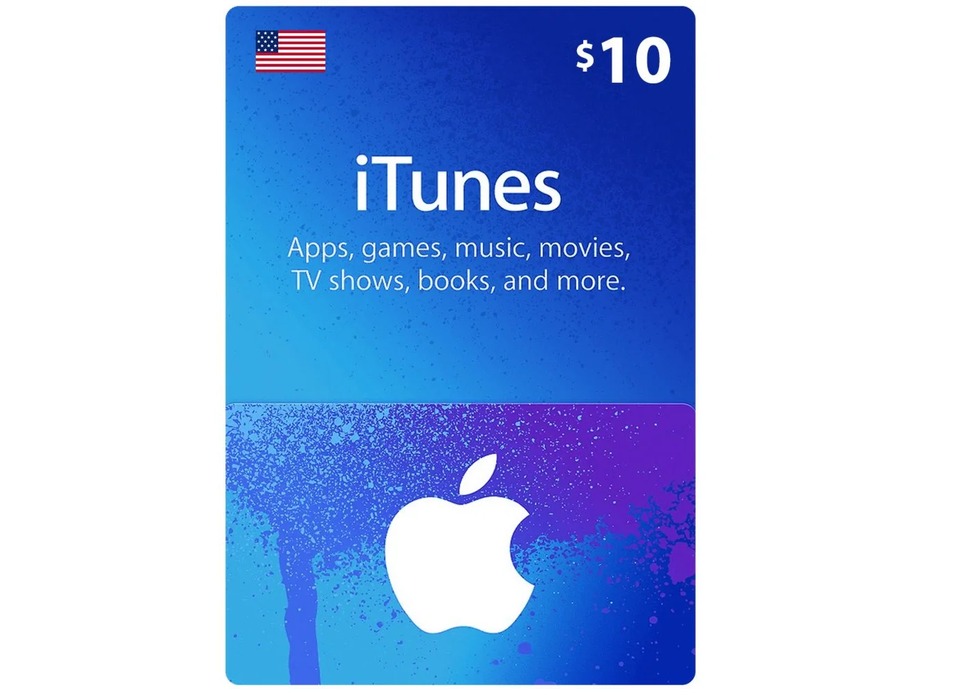 ПОДАРОЧНАЯ КАРТА ITUNES 10 ДОЛЛАРОВ США КЛЮЧ