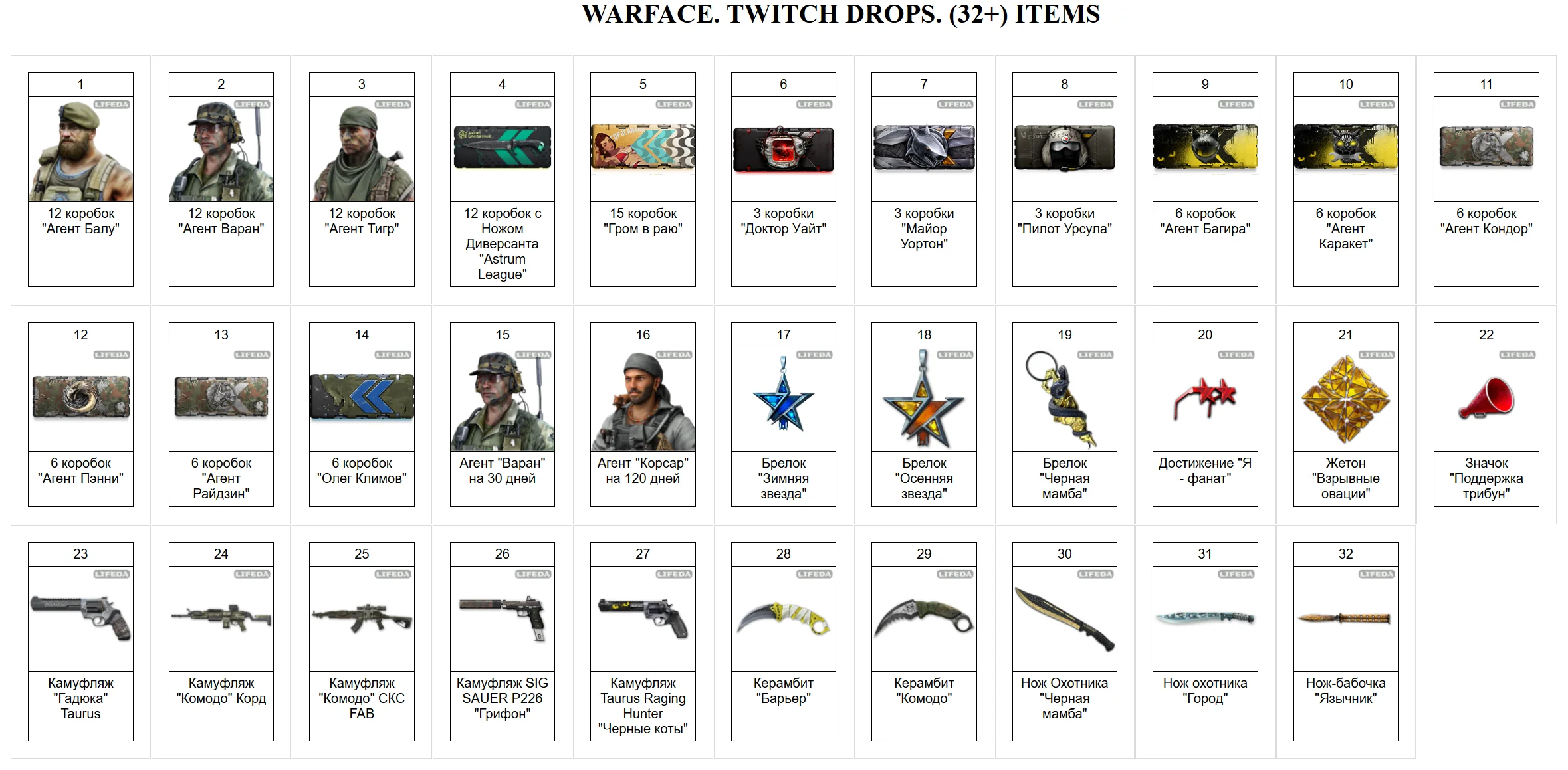 🔥 WARFACE ✦TWITCH ДРОПСЫ✦СКИНЫ✦WFPRO✦90+ ПРЕДМЕТОВ +🎁