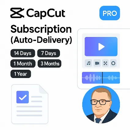CAPCUT PRO ИНДИВИДУАЛЬНАЯ ПОДПИСКА 7д,14д,1м\12м