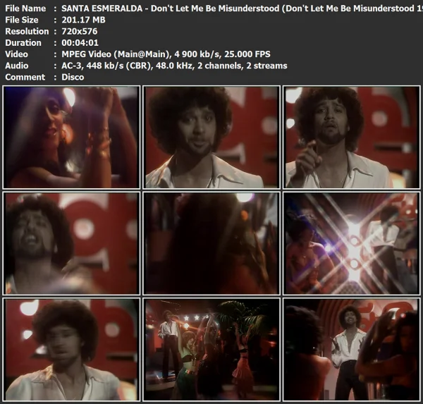 SANTA ESMERALDA - Don't Let Me Be Misunderstood