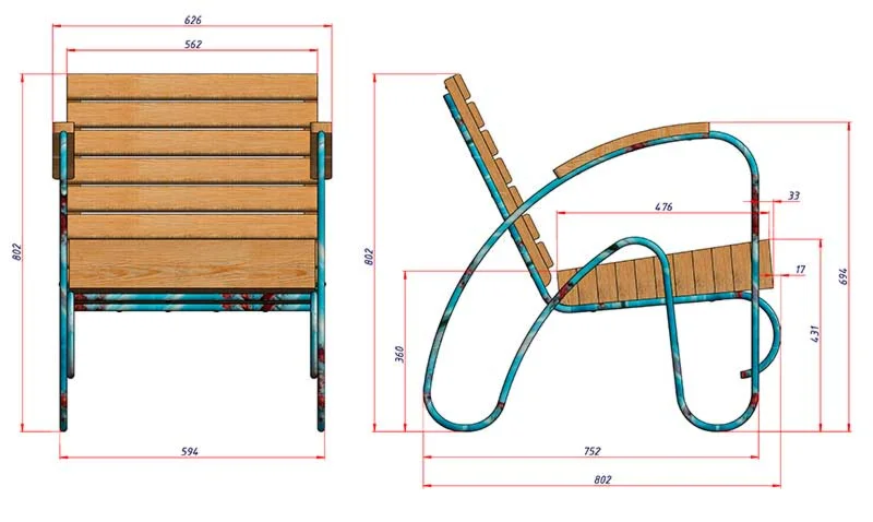Чертежи кресла Decor Dreaming