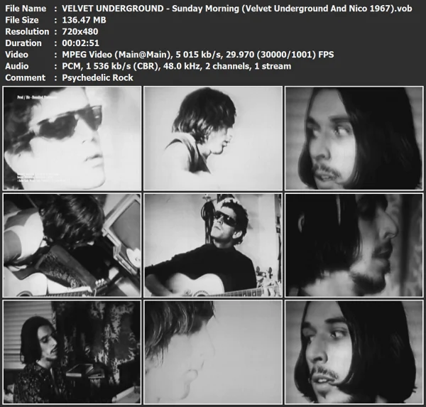 VELVET UNDERGROUND - Sunday Morning