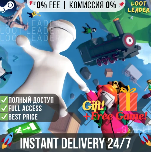 Human Fall Flat / Steam Аккаунт /Полный Доступ + Gift