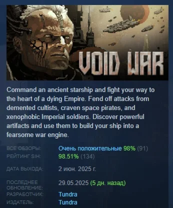 Void War АВТОДОСТАВКА STEAM РОССИЯ