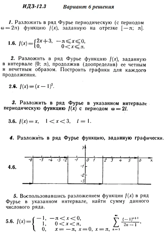 Answers to IDZ 12.3 option 6 Ryabushko part 3