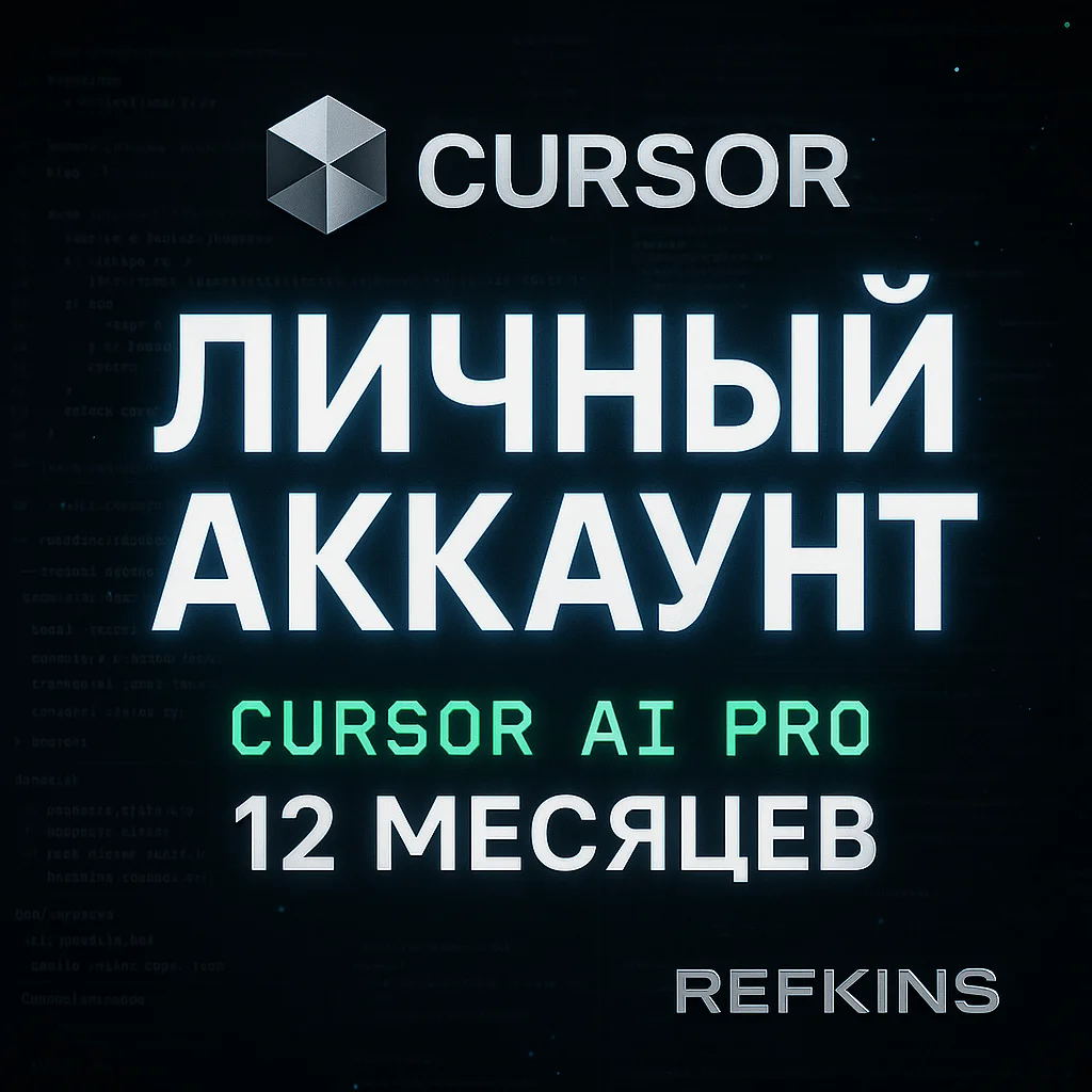 CURSOR AI PRO 12 МЕСЯЦЕВ ЛИЧНЫЙ АККАУНТ ПОДПИСКА 1 ГОД