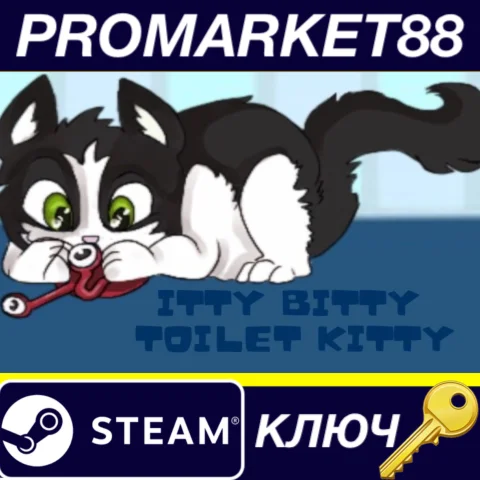 ⭐ Itty Bitty Toilet Kitty Steam КЛЮЧ  GLOBAL (NO TR)