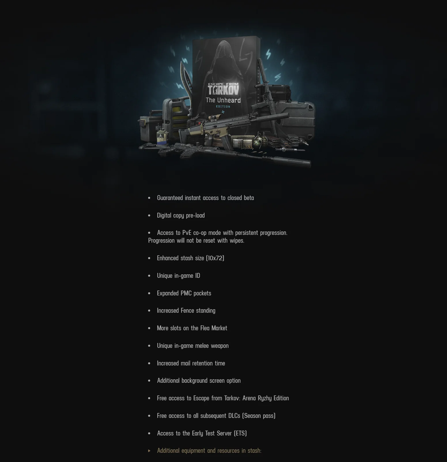 🔑Escape from Tarkov The Unheard Edition CD-Key RU/CIS