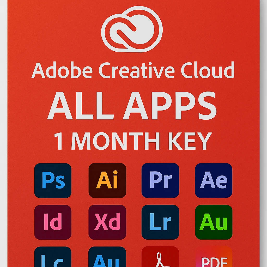 Adobe Creative Cloud All Apps 1 месяц Region ROW