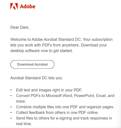 ADOBE ACROBAT STANDARD DC KEY 🔑 1/3 Months