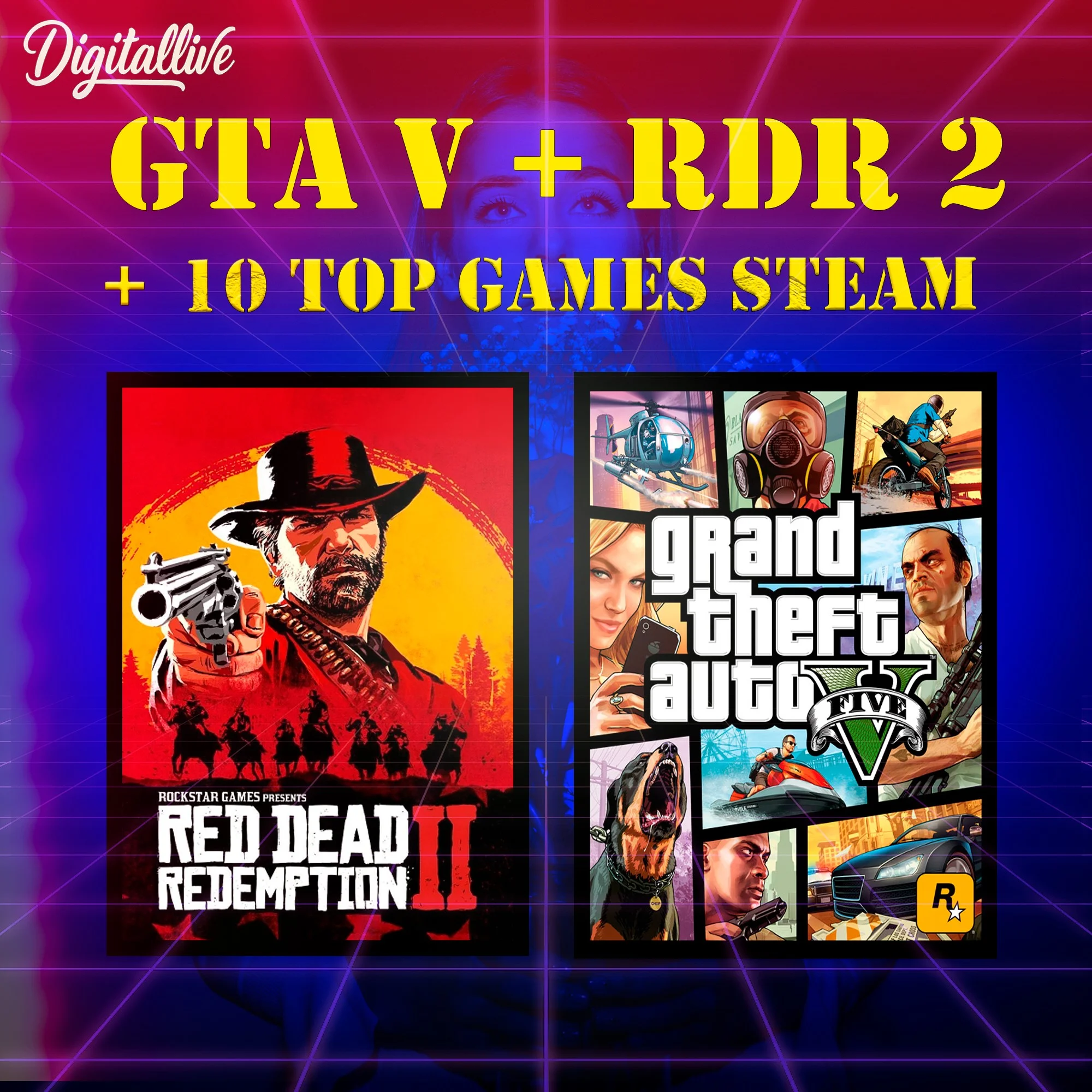 GTA 5, RDR 2 и Ещё 10 Игр | Мега Коллекция Steam