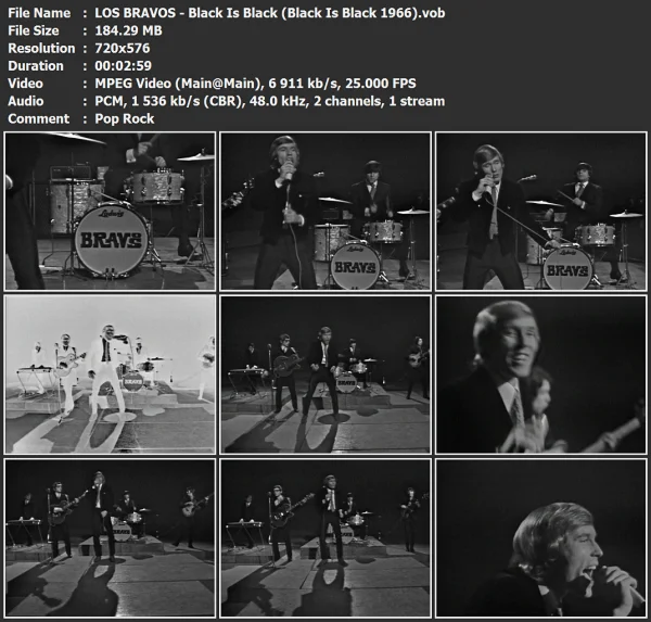 LOS BRAVOS - Black Is Black