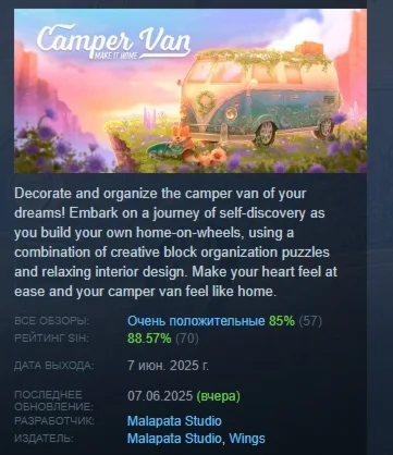 Camper Van: Make it Home АВТОДОСТАВКА STEAM РОССИЯ