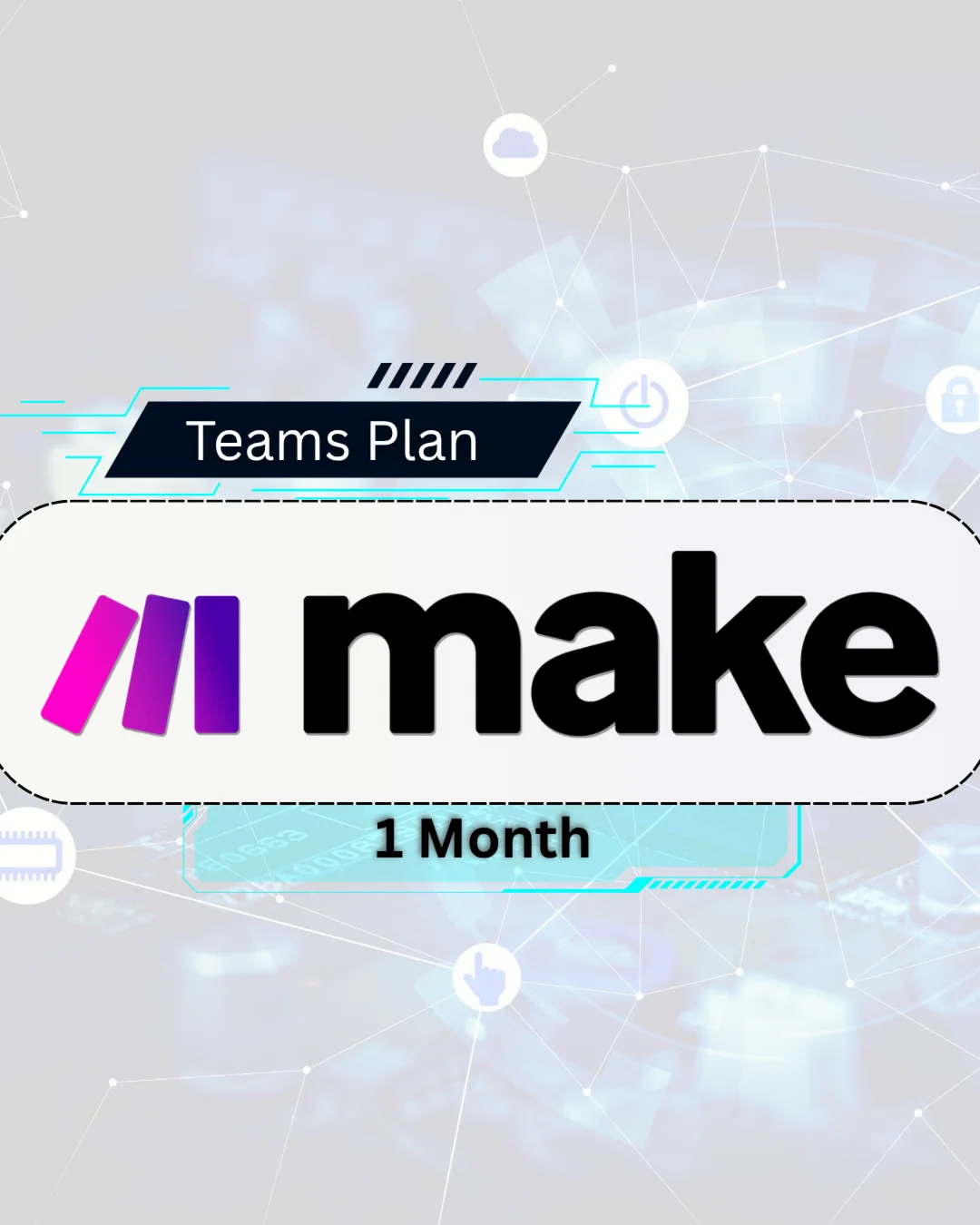 MAKE.COM | ПЛАН PRO | 1 МЕСЯЦ 
