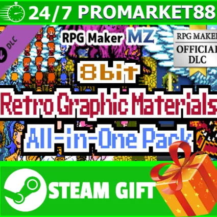 ⭐ ️ RPG Maker MZ - 8bit Retro Graphic Materials All-in-O