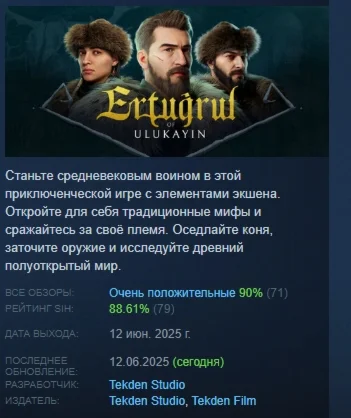 Ertugrul of Ulukayin АВТОДОСТАВКА STEAM РОССИЯ