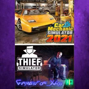 ️Car Mechanic Simulator 2021 & Thief Simulator XBOX