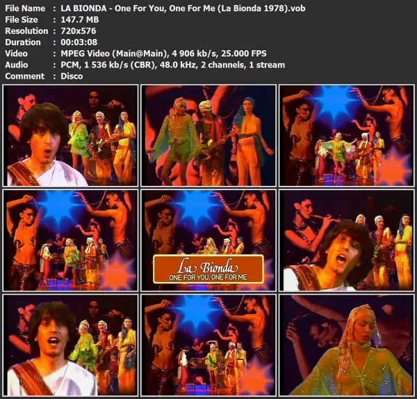 LA BIONDA - One For You, One For Me