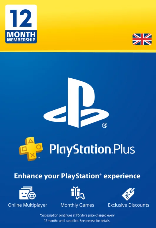 🔥PlayStation Plus Essential (UK) - 12 месяцев Мгновен