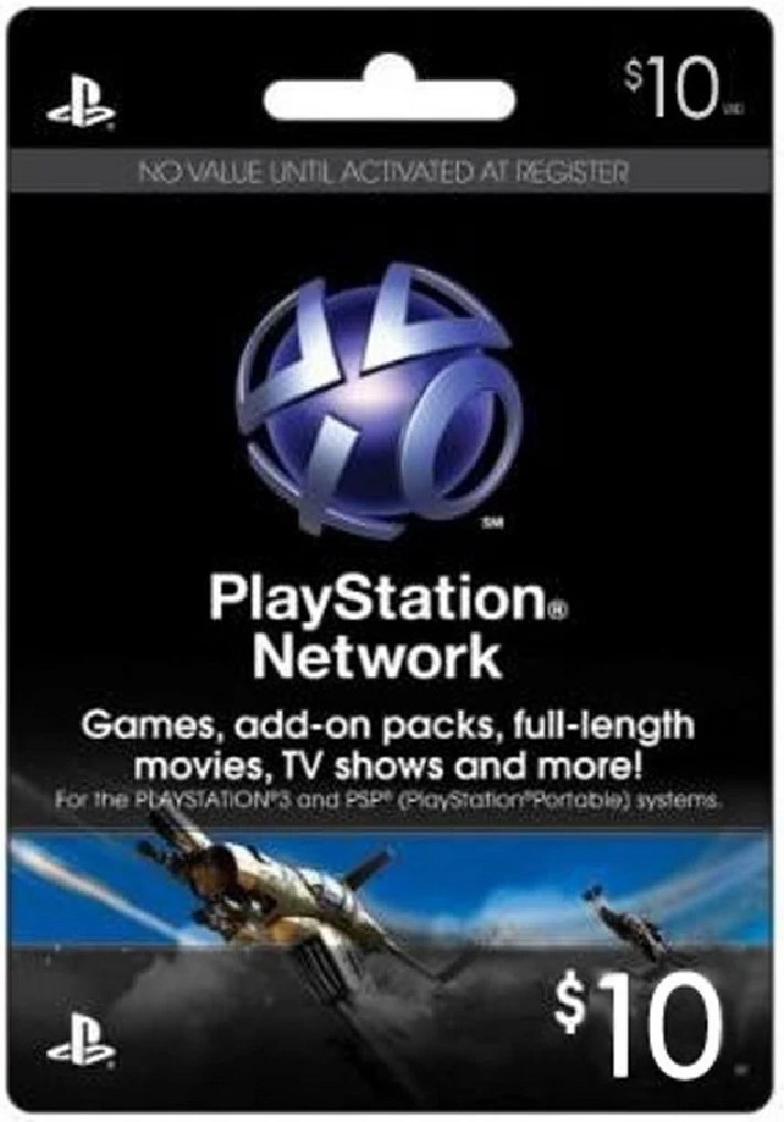 ⭐10 USD PLAYSTATION NETWORK (PSN) ✅ WiTHOUT FEE