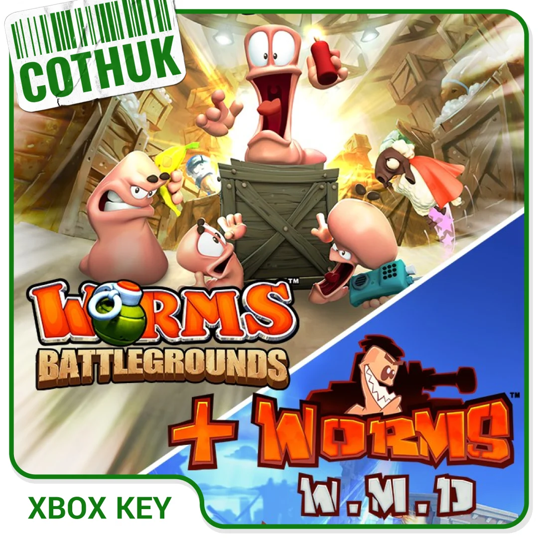 WORMS BATTLEGROUNDS + WORMS W.M.D XBOX X|S ONE КЛЮЧ