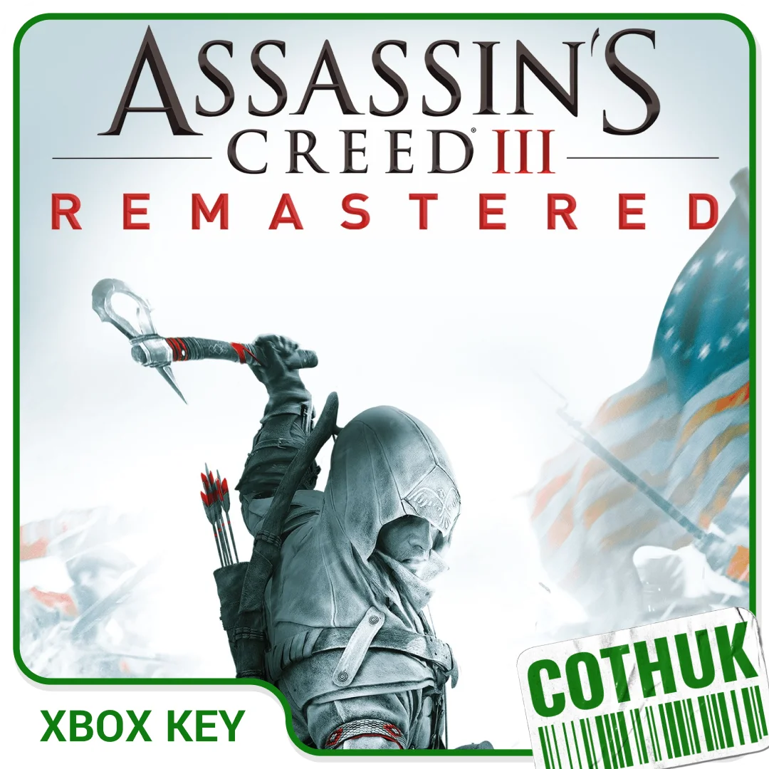 ASSASSINS CREED III REMASTERED XBOX X|S ONE КЛЮЧ