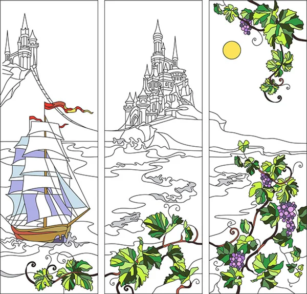 Шаблон для витража S-3001