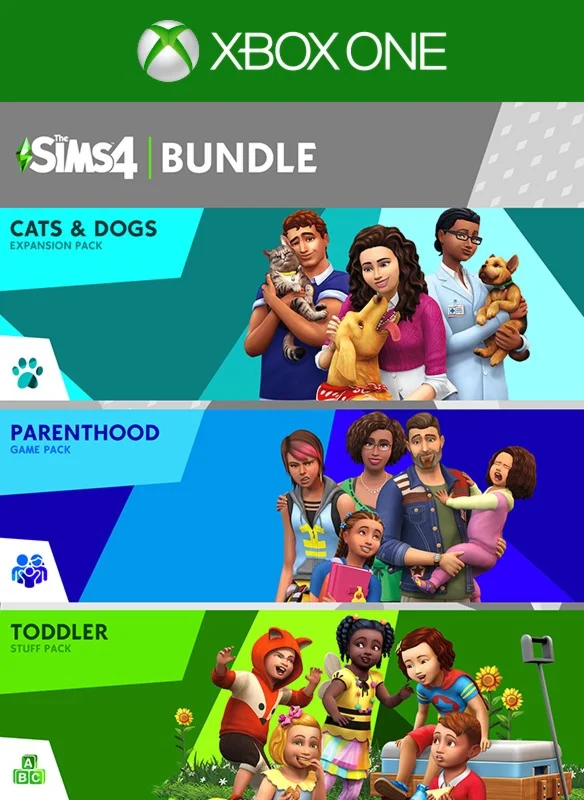 THE SIMS™ 4 BUNDLE - CATS &amp; DOGS, PARENTHOOD, TODDLER S