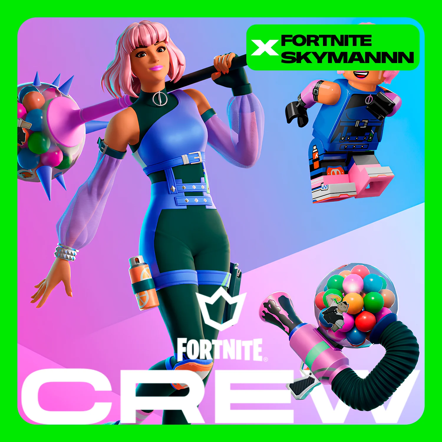⚡ FORTNITE Crew (Battle Pass + 1000 V-Bucks) - 1 месяц