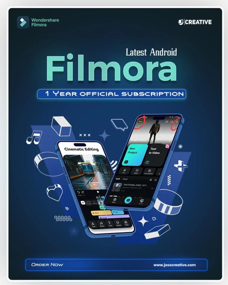 FILMORA  IOS ПОДПИСКА НА 1 ГОД