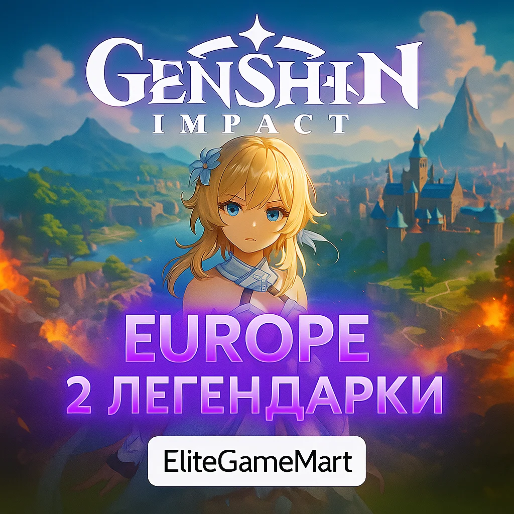 [EU] Genshin [2 ЛЕГЕНДАРКИ] Полный Доступ + Гарантия
