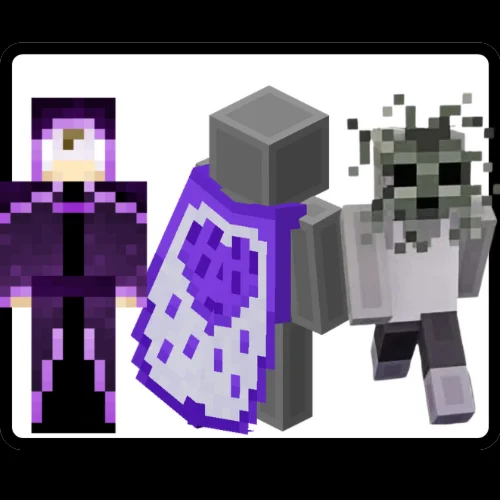 2 Mask + Cape | Purple Heart, Watcher, Moss | J&B PC