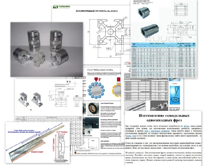 CNC, software, drawings, and other electronics