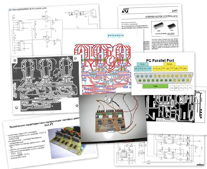 CNC, software, drawings, and other electronics