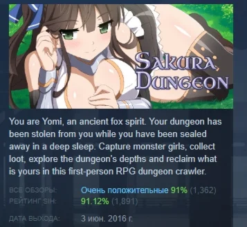 Sakura Dungeon АВТОДОСТАВКА STEAM РОССИЯ