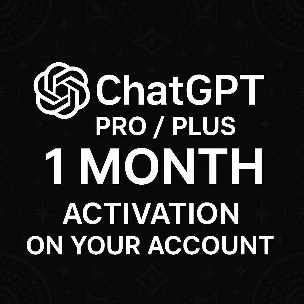 CHAT GPT PRO/PLUS 1 МЕСЯЦ | АКТИВАЦИЯ НА ВАШЕМ АККАУНТЕ
