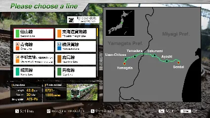 ⭐ ️ JR East Train Simulator: Senzan Line(Sendai to Yamag