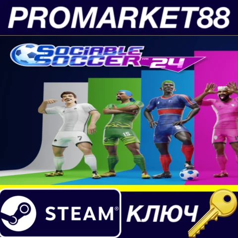 ⭐ Sociable Soccer 24 EU Steam КЛЮЧ  ЕВРОПА