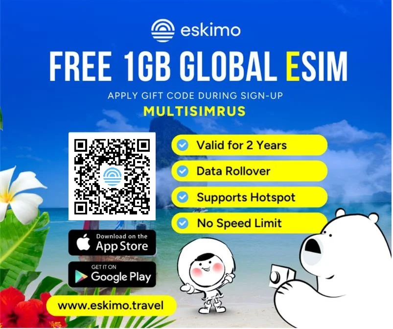 ESKIMO FREE 1GB GLOBAL DATA на 2 года