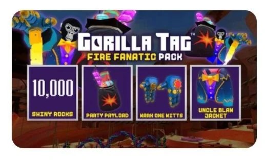 Fire Fanatic Pack Gorilla Tag  для Oculus quest 2 3 s